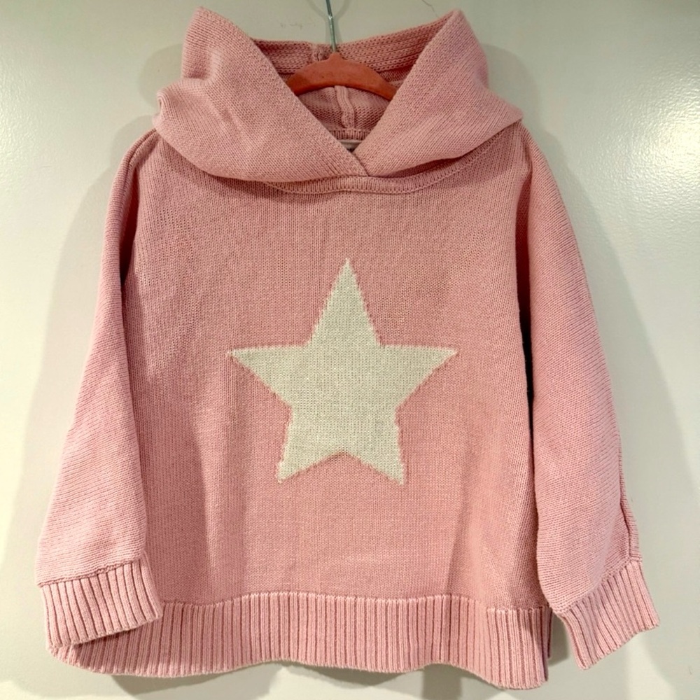 Gap Pink Star Poncho Hoodie for Kids